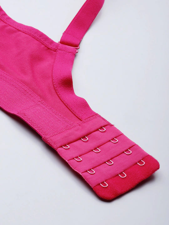 Fuchsia Pink Solid Non-Wired Non Padded Everyday