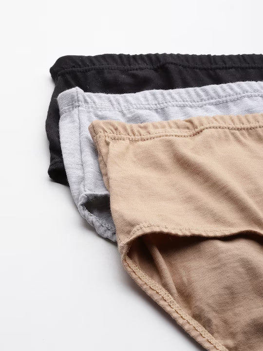 Women Pack Of 3 Low-Rise Hipster Briefs DB-HW-BRIEF-01