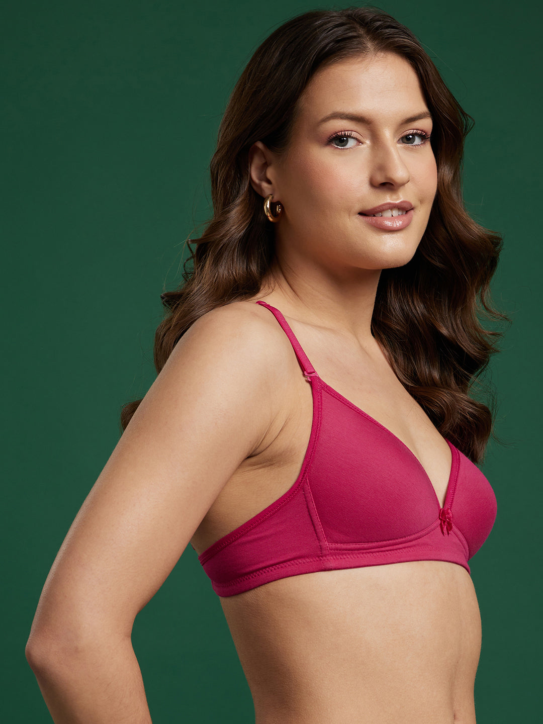 LIGHTLY PADDED BEGINNER BRA (fuchsia)