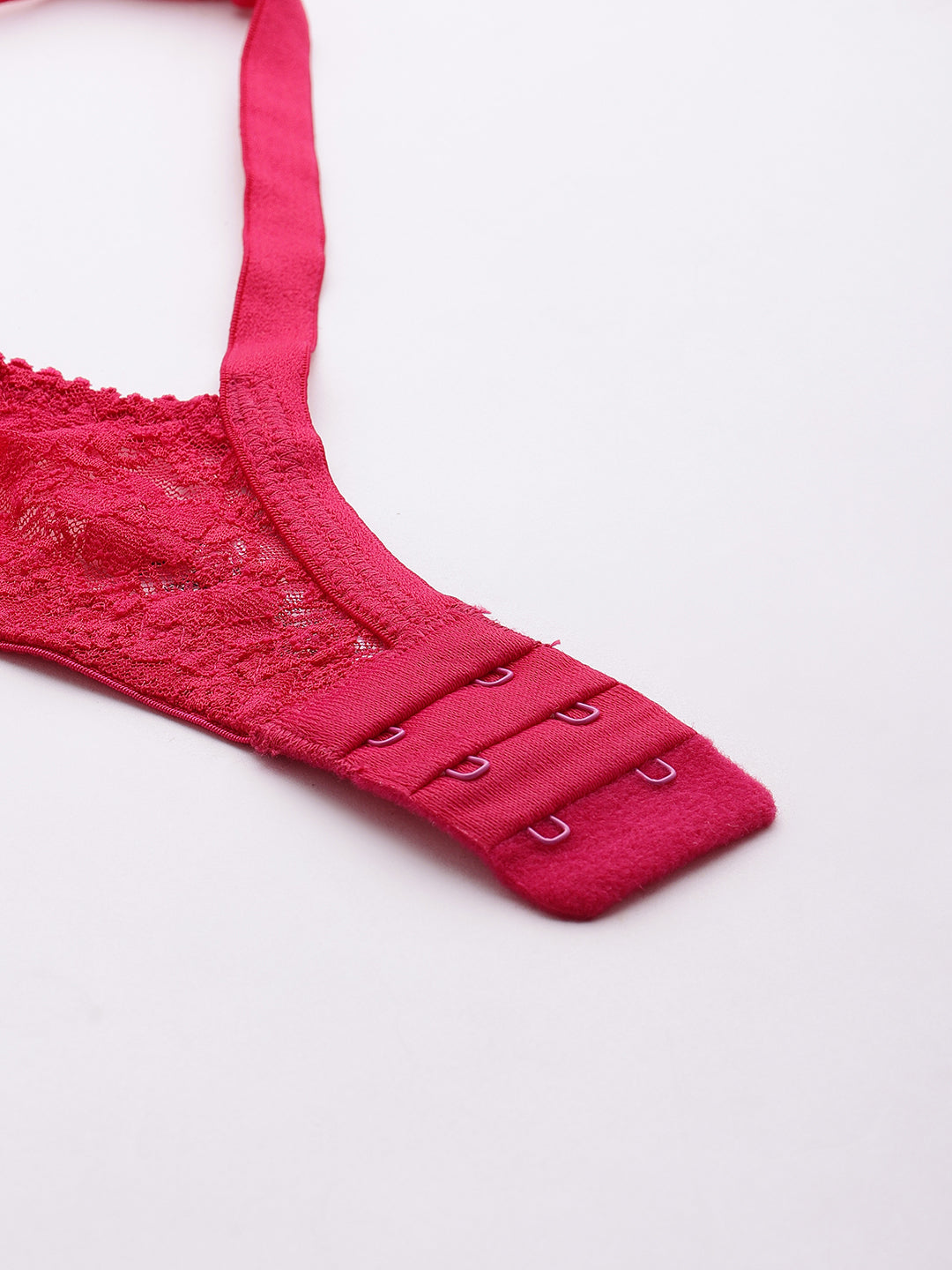 Floral Lace Everyday  comfort Bra (Hot pink)