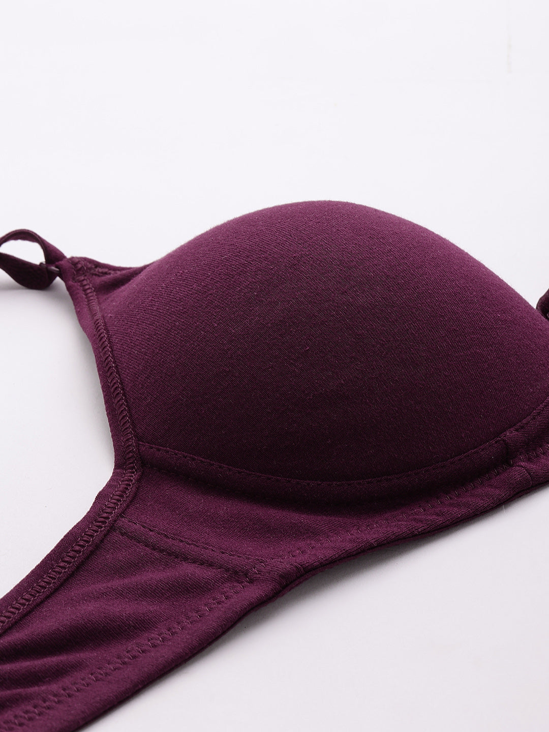 Lightly Padded Non-Wired T-shirt Bra (Wine)