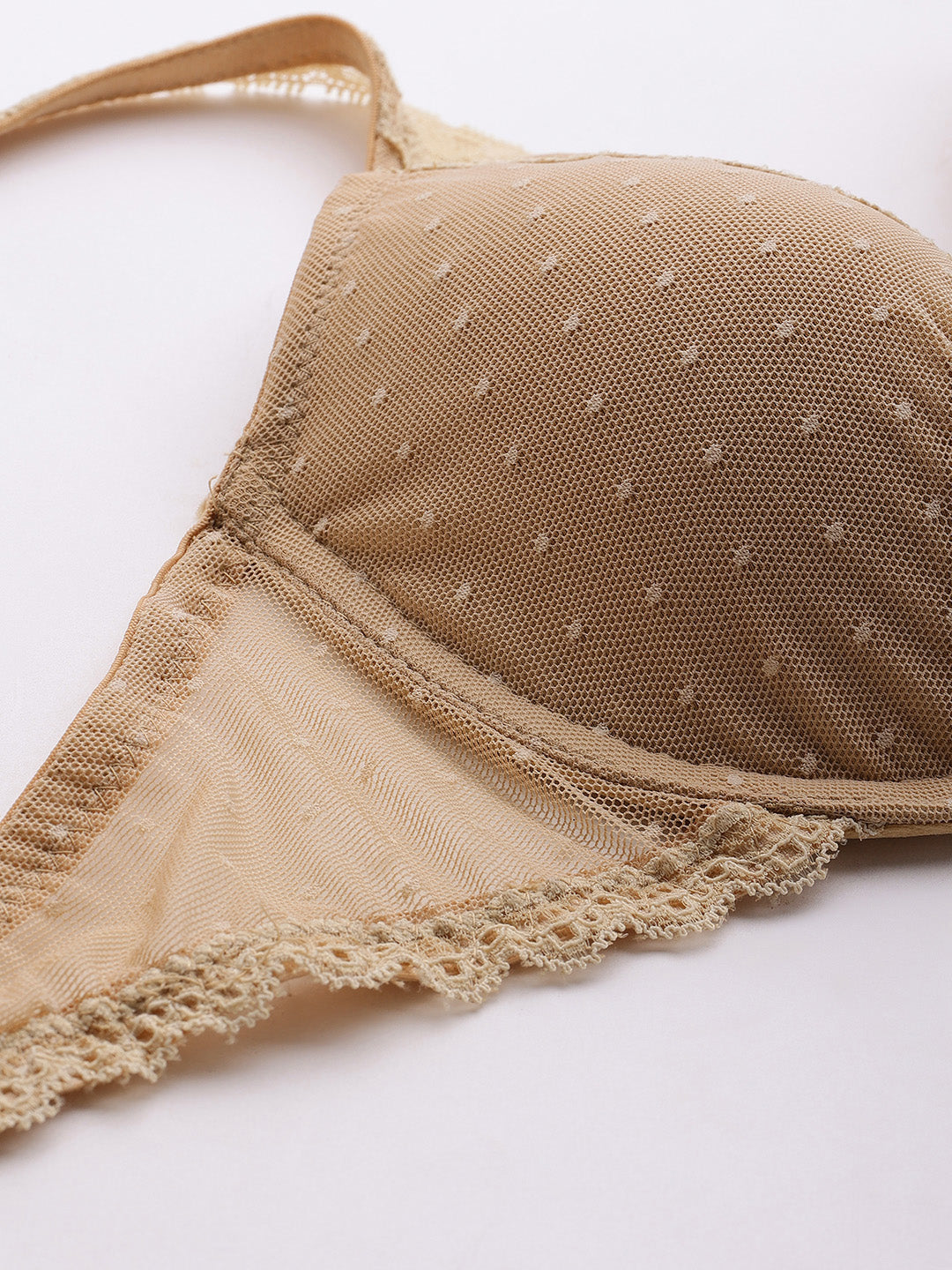 UNDERWIIRED LACE PADDED SET (Nude)